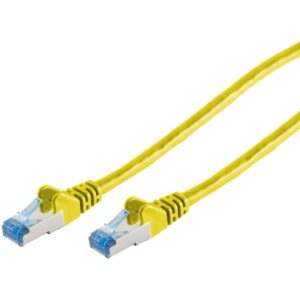 Patchkabel CAT6a RJ45 S/FTP PiMF 0,5m Gelb