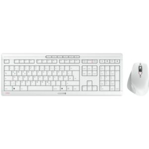 Cherry Desktop STREAM COMFORT Wireless [DE] white Mouse+Keyboard. Fullsize. Silent