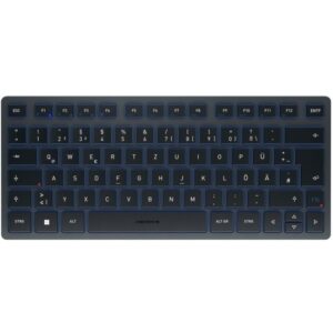 Cherry Keyboard KW 7100 MINI [DE] black/blue BT