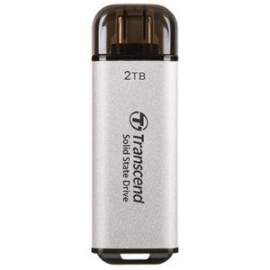 TRANSCEND ESD300S 2TB External SSD USB 10Gbps Type C Silver