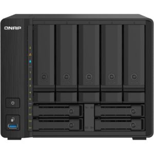 QNAP TS-932PX-4G 9-Bay NAS AL324 4GB DDR4 SODIMM 5x8,89cm 3,5Zoll 4x6,35cm 2,5Zoll drive slots 2x10GbE SFP+ LAN 2x2.5GbE LAN