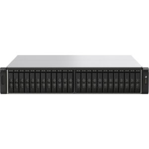 QNAP 24-Bay All-Flash NAS AMD EPYC 7302P 4xNVMe Gen3 256GB RDIMM ECCC DDR4 RAM 2x2.5GbE LAN 4x25Gb