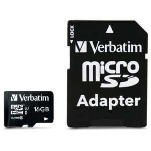 CARD 16GB Verbatim Premium MicroHC 80MB/s +Adapter