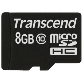 CARD 8GB Transcend Premium MicroSDHC 10MB/s