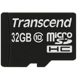 CARD 32GB Transcend Premium MicroSDHC 10MB/s +Adapter