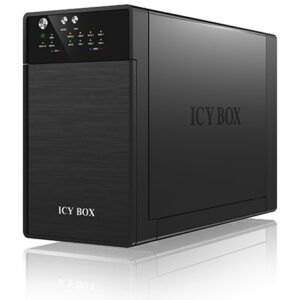RAID System. 2x SATA 3.5" zu 1x USB 3.0 + 1x eSATA. RAID 0/1/JBOD/SINGLE ICY BOX