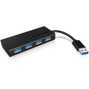 ICY BOX IB-AC6104-B USB 3.0 HUB 4-Port 4xUSB 3.0